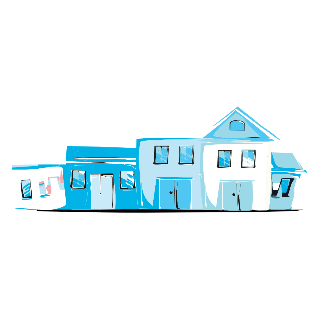 Houses illustration